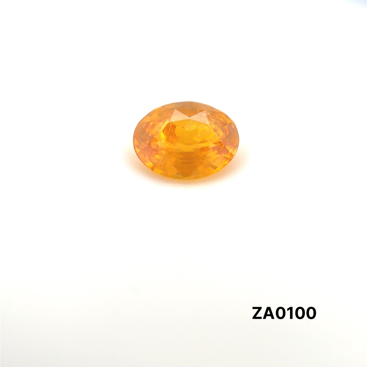 ZAFIRO AMARILLO CORTE OVAL 1.720 CTS 7.92 X 6.20 X 4.06 MM