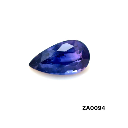 ZAFIRO DARK PURPLE PERA 0.955 CTS 7.90 X 4.39 MM