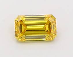 DIAMANTE  IGI ESMERALDA FANCY INTENSE YELLOW  1.02 CTS VS2
