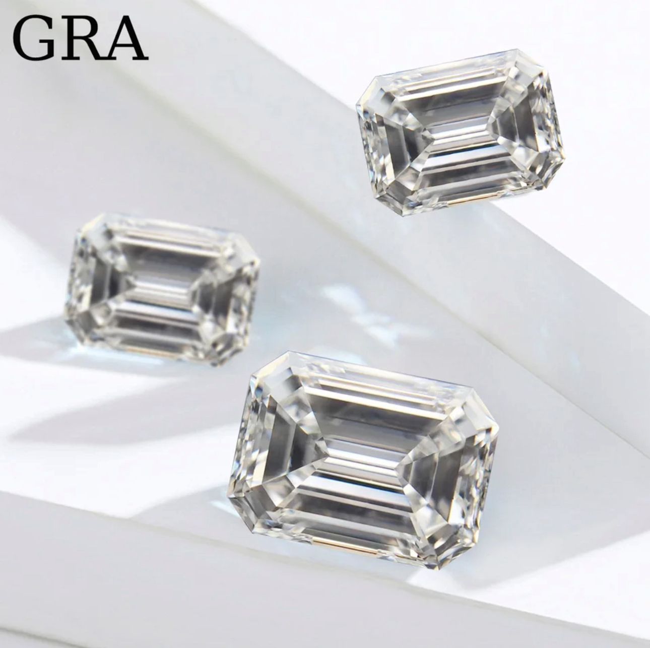 MOISSANITA CORTE ESMERALDA 2 CT   6X8MM