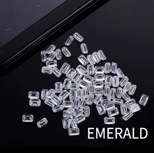 DIAMANTE DE LABORATORIO ESMERALDA 4 X 2.5 MM