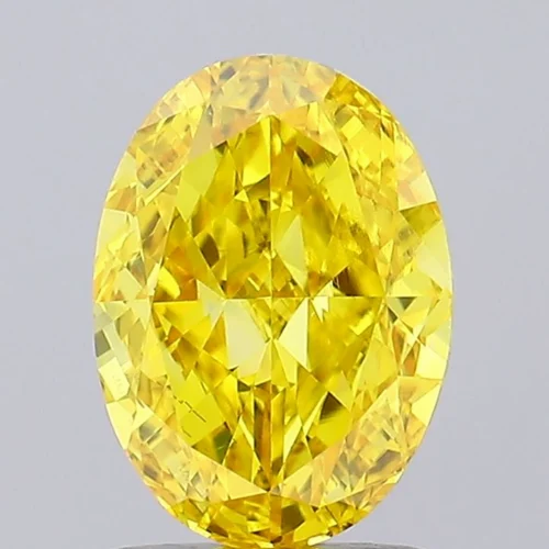 DIAMANTE  IGI OVAL FANCY VIVID YELLOW 1.03 CTS VVS2