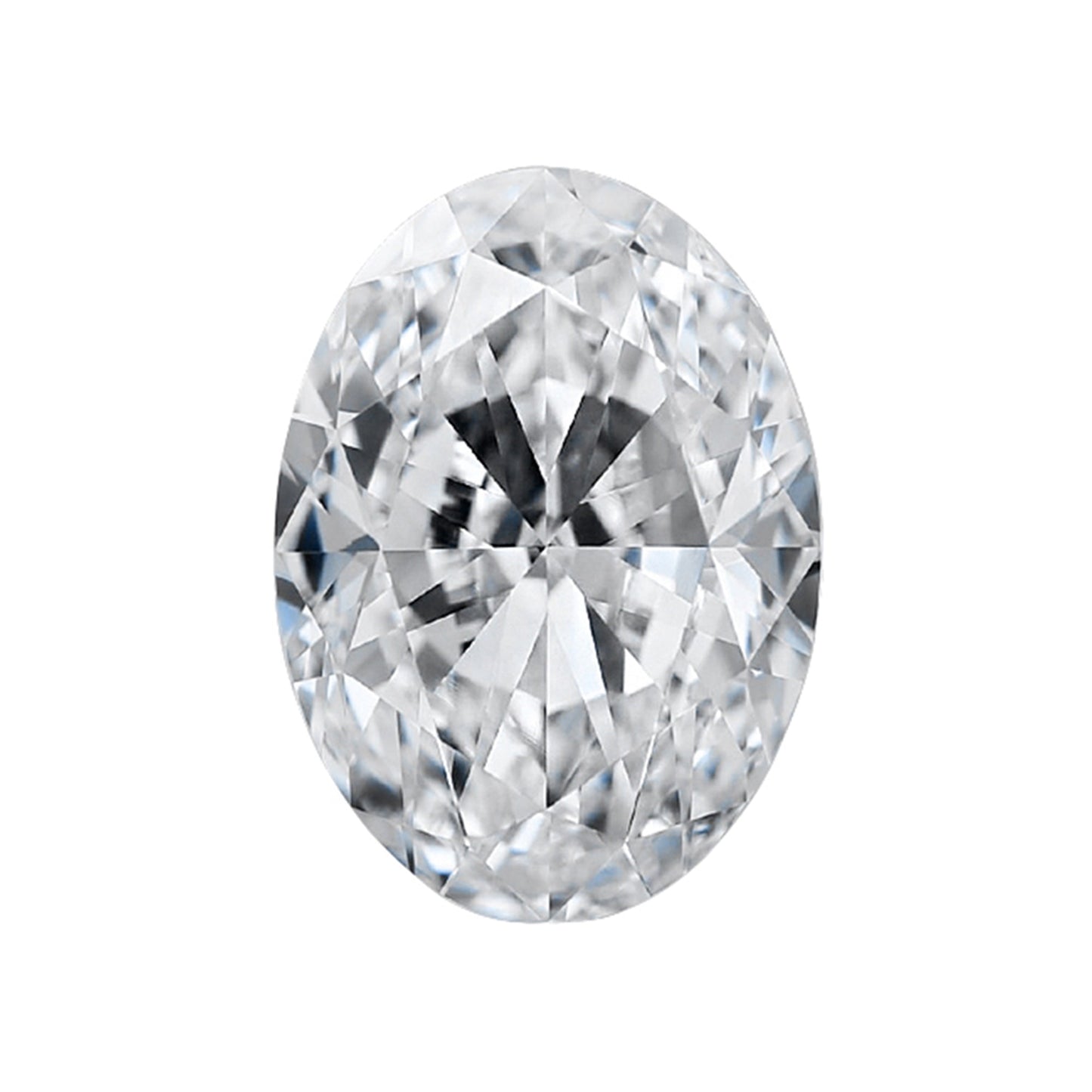 MOISSANITA BLANCA  OVAL  DE 0.50 CTS A 5 CTS