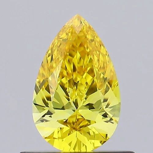DIAMANTE  IGI PERA FANCY INTENSE YELLOW 1.06 CTS VVS2